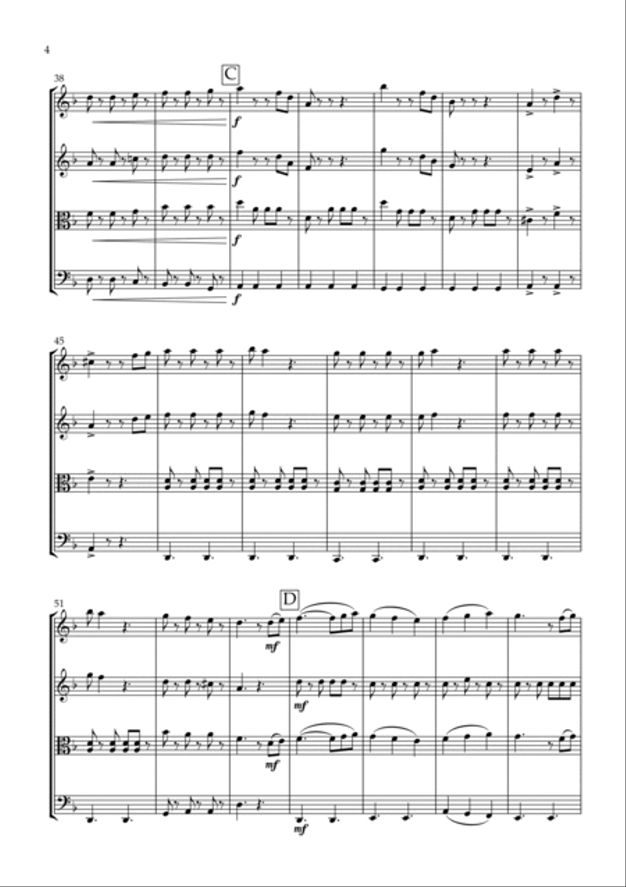 He's A Pirate String Quartet scores gallery preview page 4