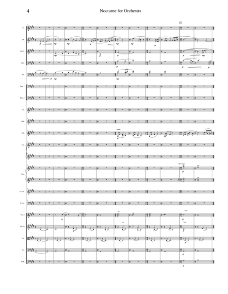 Nocturne for Orchestra Full Orchestra scores gallery preview page 4