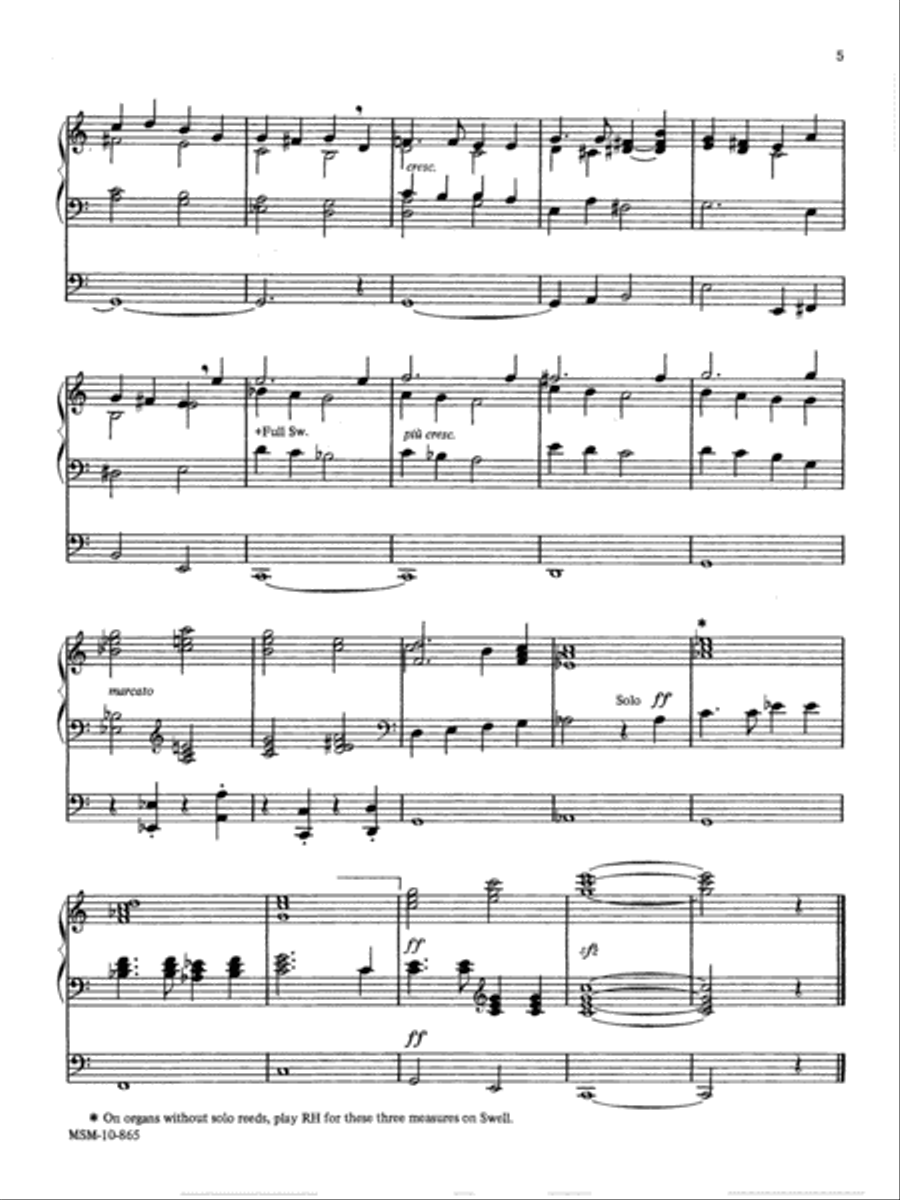 A Patriotic Suite Organ scores gallery preview page 3