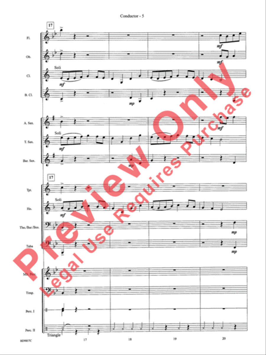 Contredanse Concert Band scores gallery preview page 7