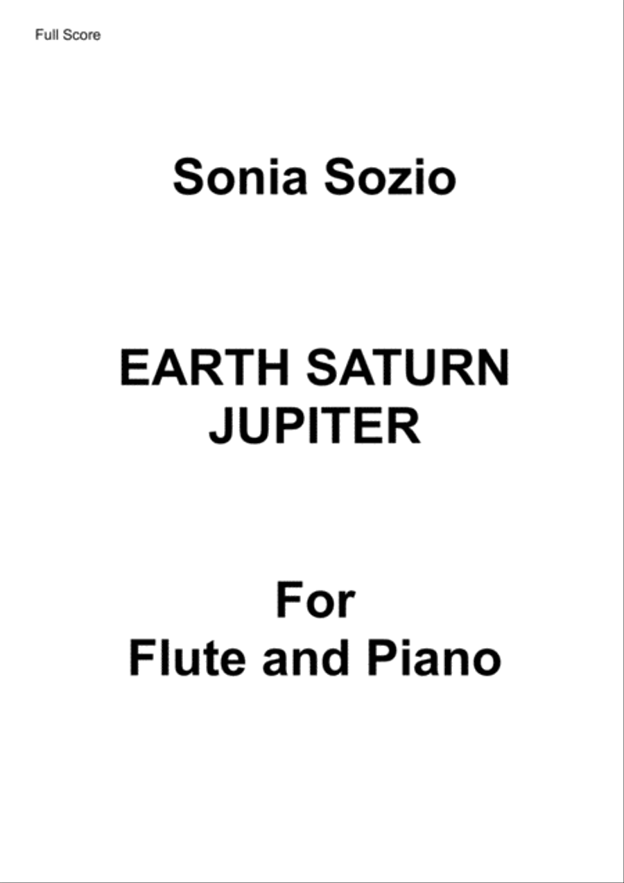 EARTH SATURN JUPITER Woodwind Ensemble scores gallery preview page 1