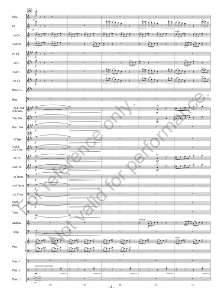 Downtown Scherzo Concert Band scores gallery preview page 9