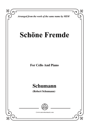 Book cover for Schumann-Schöne Fremde,for Cello and Piano