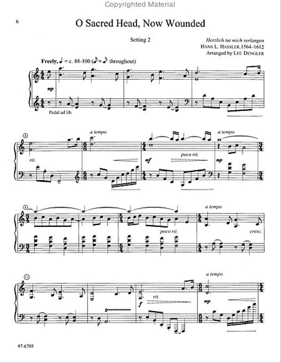 Lenten Piano Variations Piano Solo scores gallery preview page 3