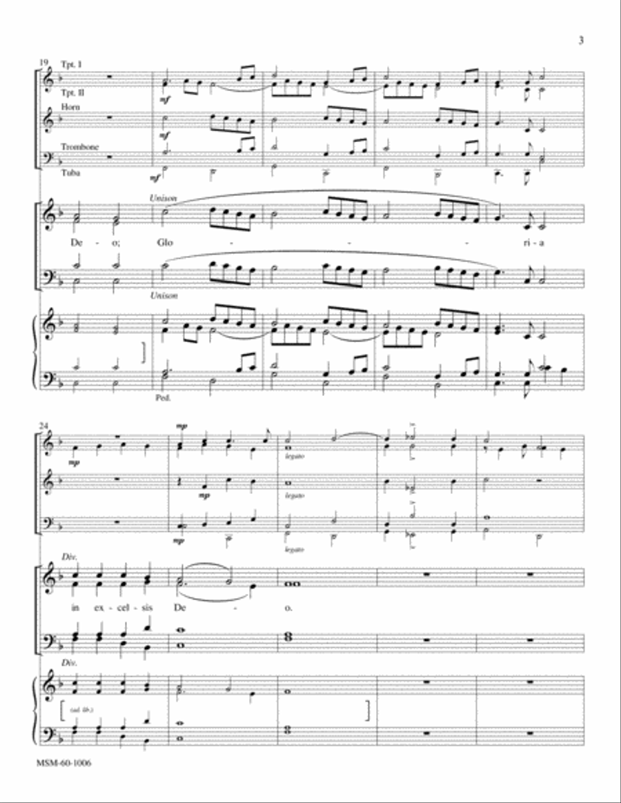 Angels We Have Heard on High (Full Score and Instrumental Parts) Choir scores gallery preview page 4
