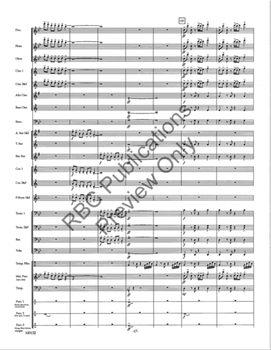 Dance Of Fire Concert Band scores gallery preview page 20