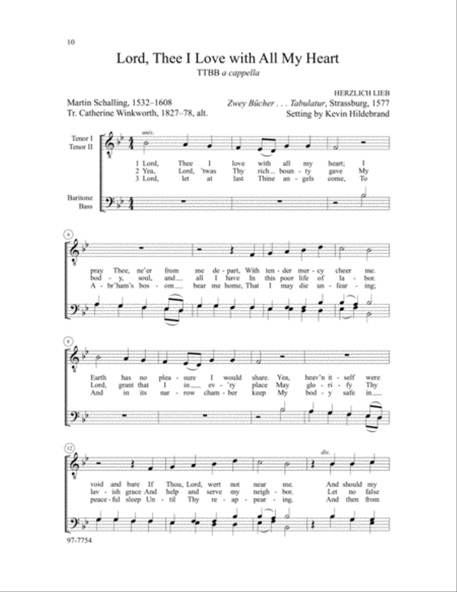 Reformation Hymns for Men's Voices TTBB scores gallery preview page 4