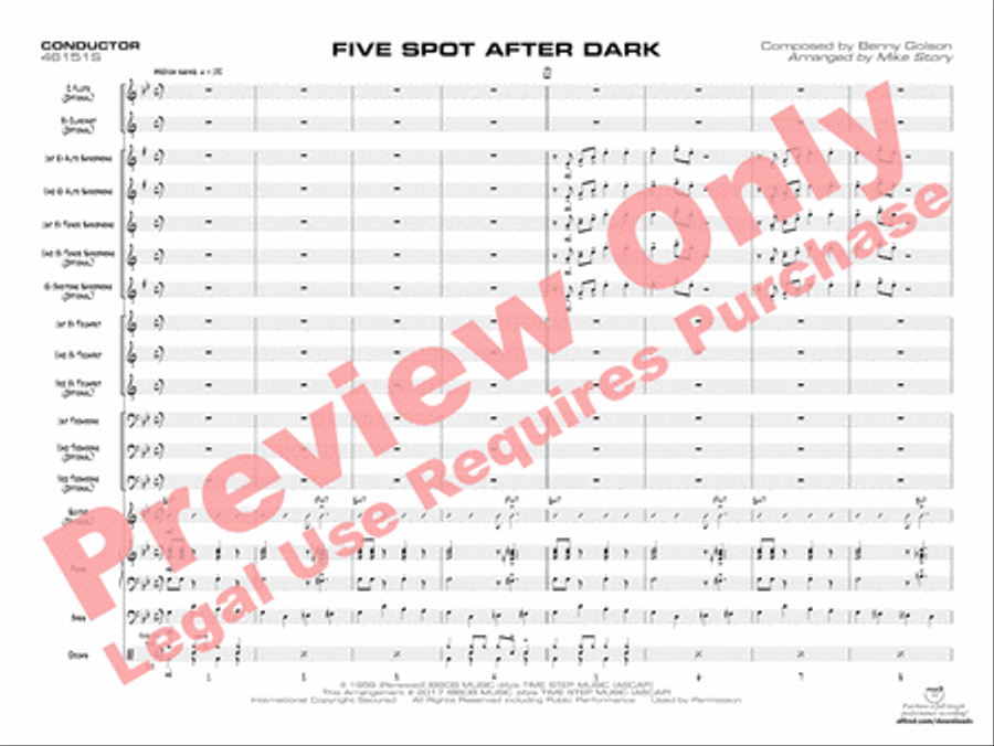 Five Spot After Dark Jazz Ensemble scores gallery preview page 4