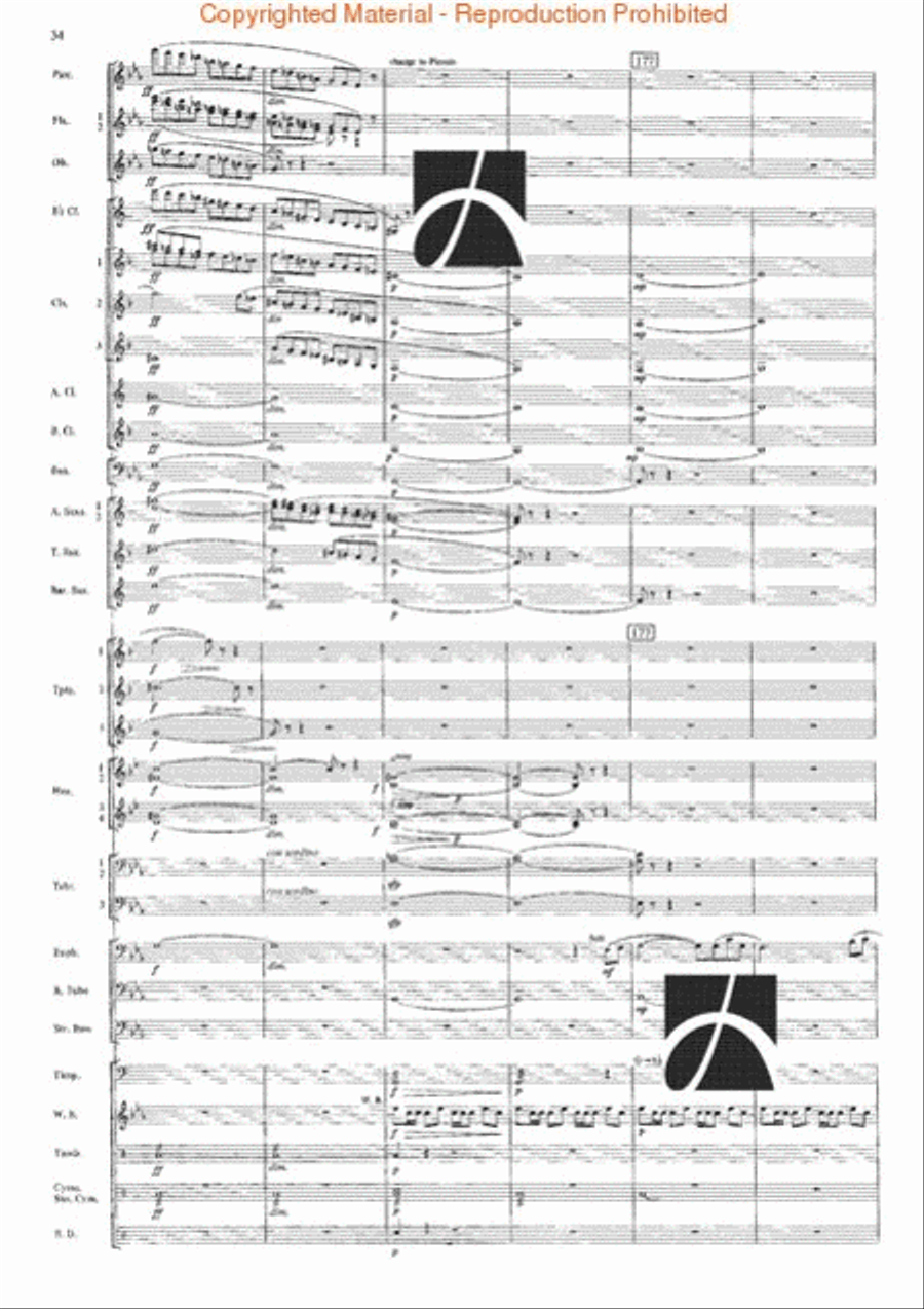 The Seventh Night of July Concert Band scores gallery preview page 31