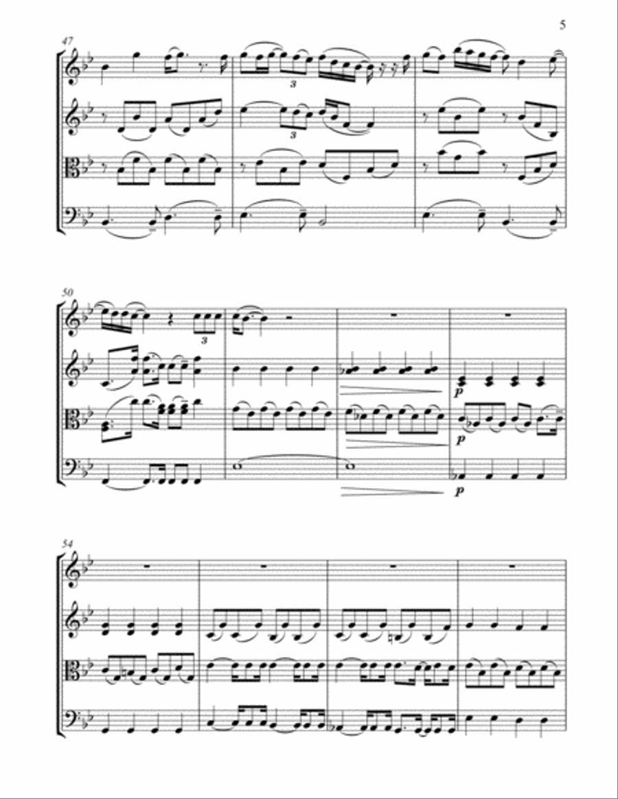 It's A Hard Life It's A Hard Life String Quartet scores gallery preview page 5