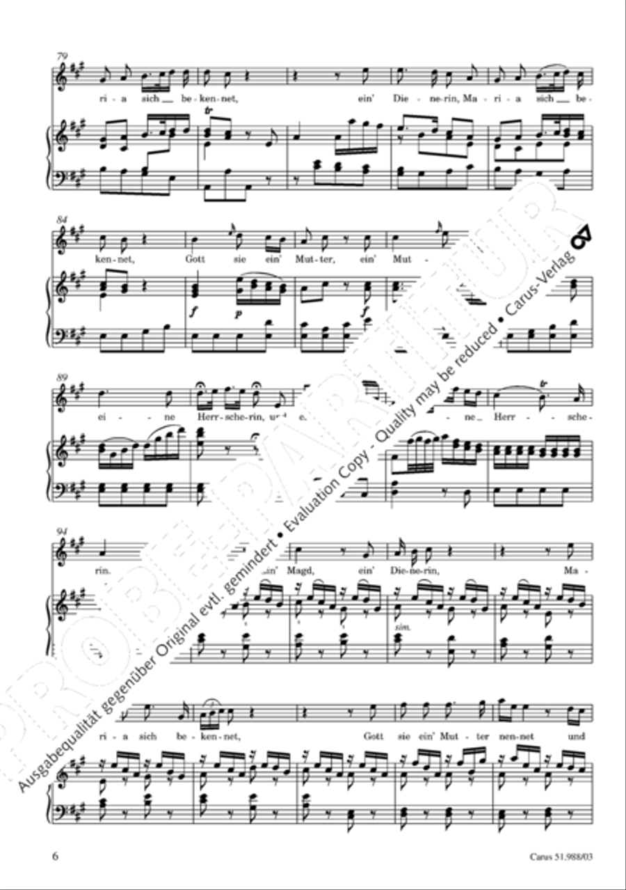 Ein' Magd, ein' Dienerin Soprano Voice scores gallery preview page 7