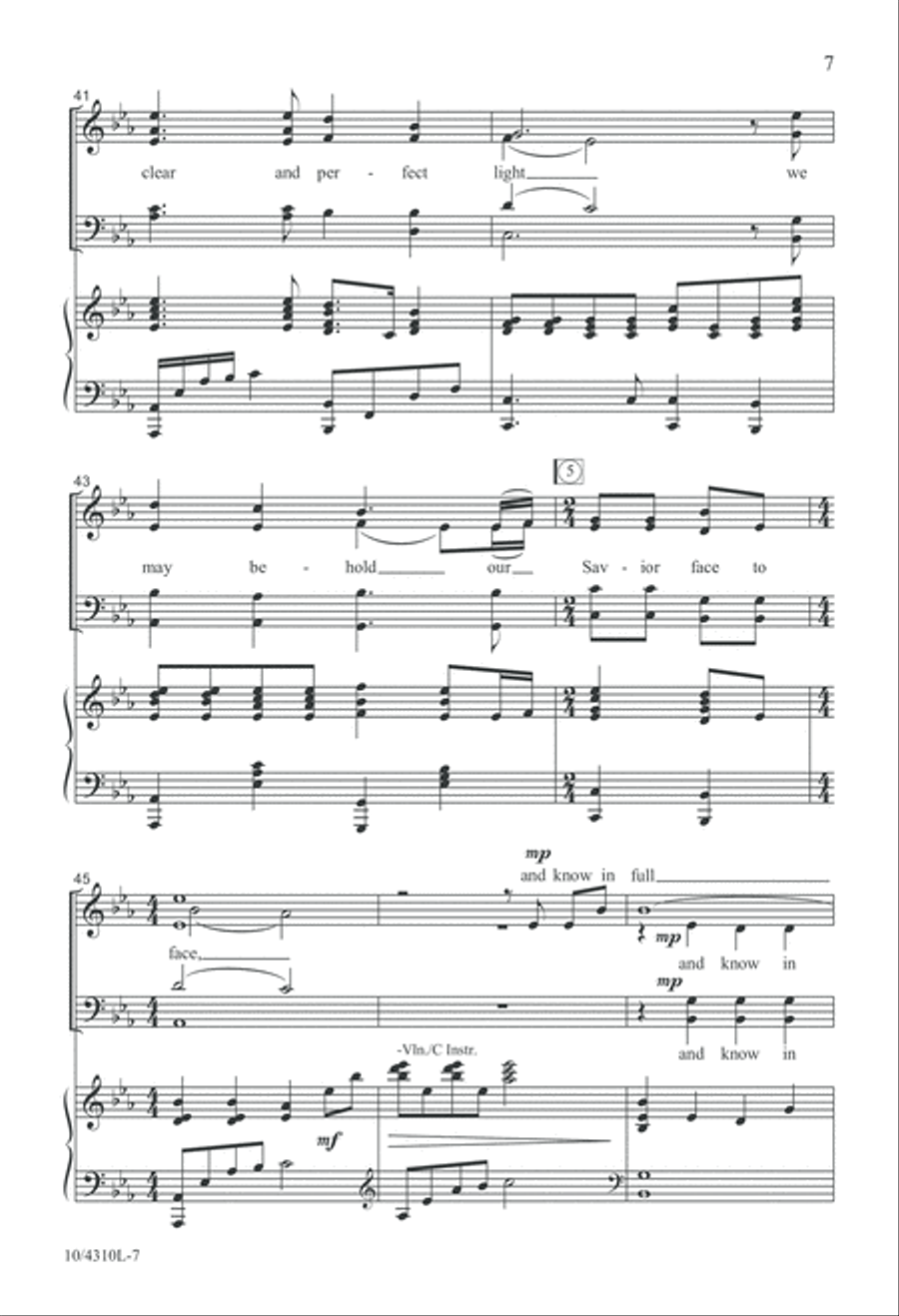 We Walk by Faith 4-Part scores gallery preview page 7