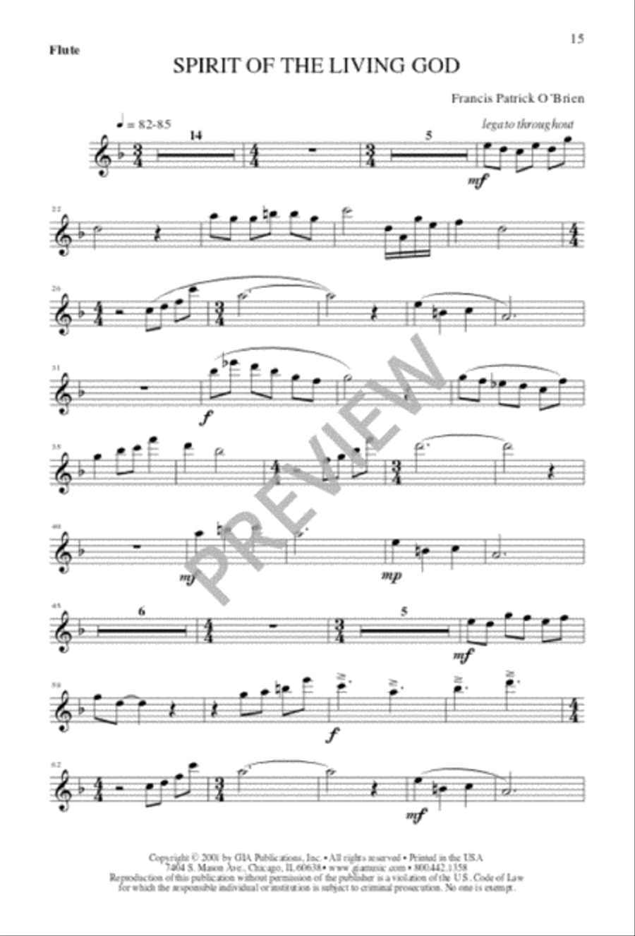 Spirit of the Living God Spirit of the Living God 4-Part scores gallery preview page 15
