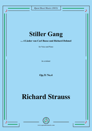 Richard Strauss-Stiller Gang,in a minor,Op.31 No.4