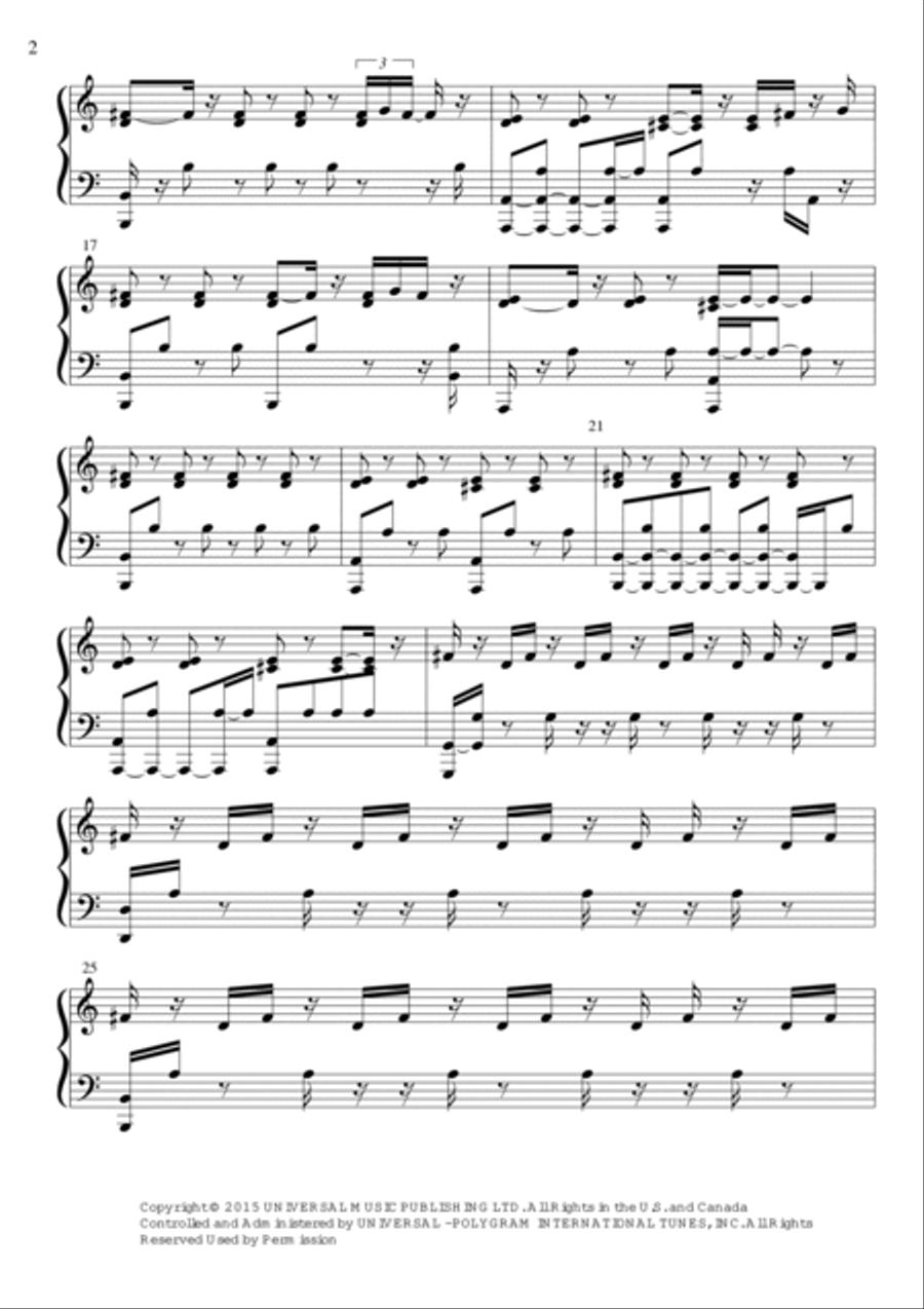 Believe Believe Piano Solo scores gallery preview page 2