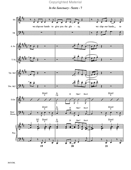In the Sanctuary - Instrumental Ensemble Score and Parts image number null