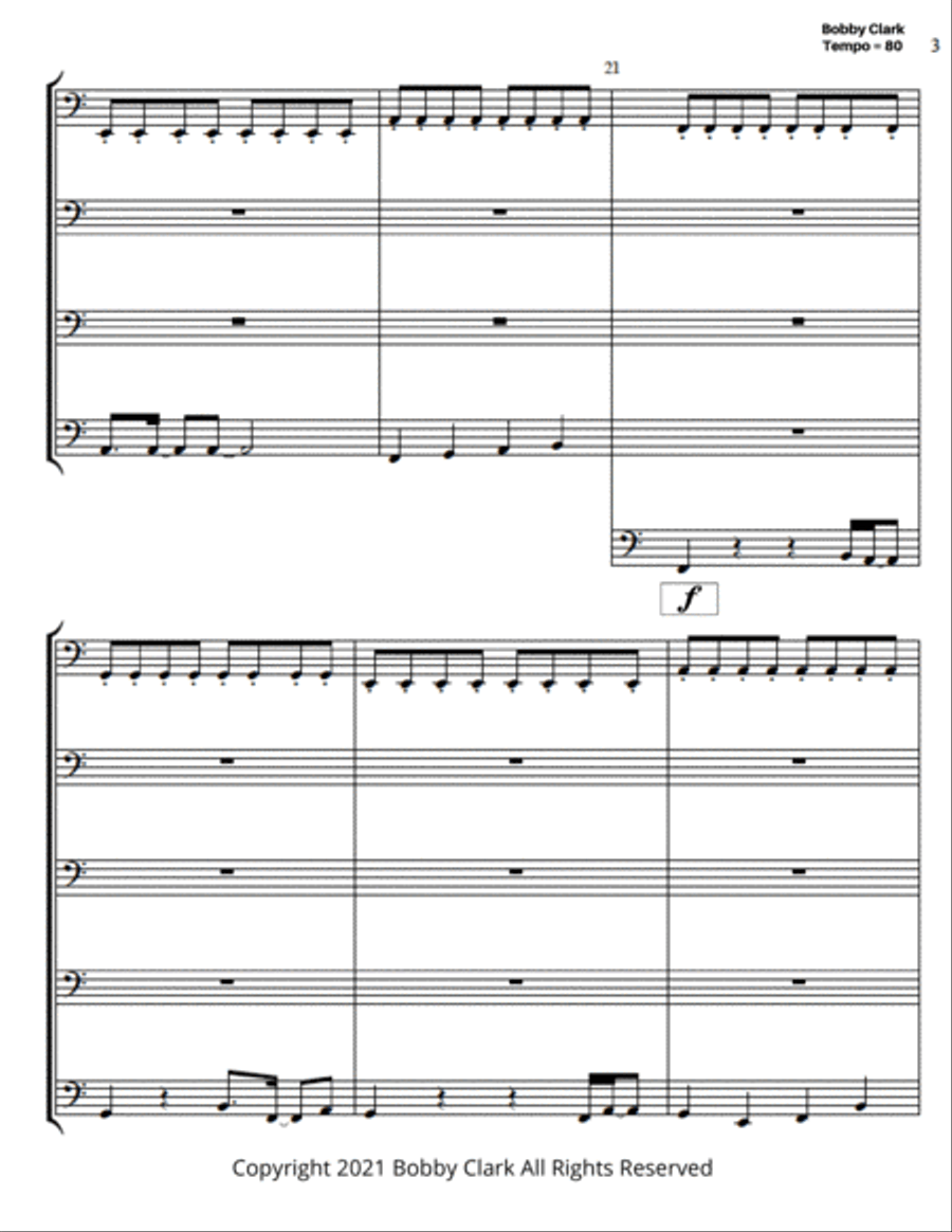 The Coming Trombone Solo scores gallery preview page 3