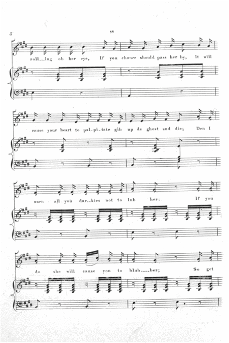 Ethiopian Melodies. Julius' Bride 4-Part scores gallery preview page 3