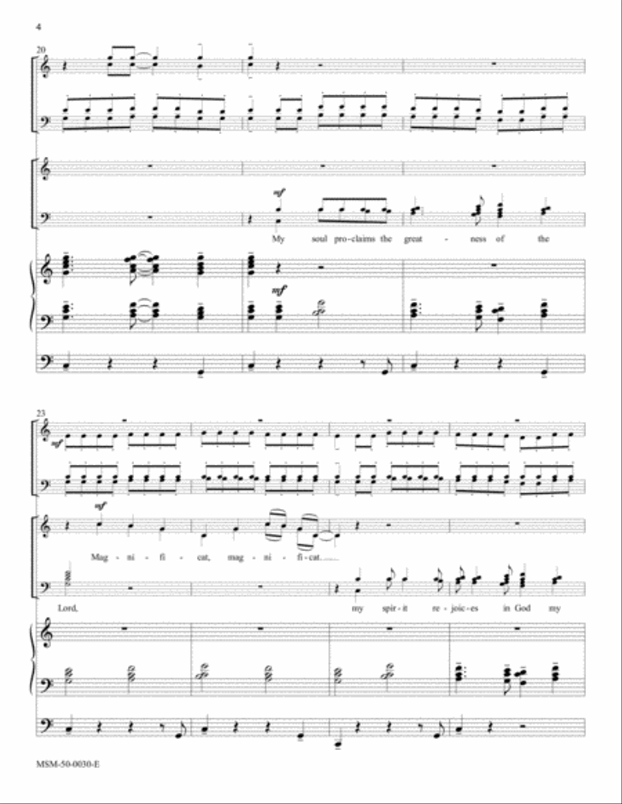 Magnificat Magnificat Choir scores gallery preview page 4