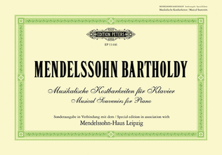 Book cover for Mendelssohn-Bartholdy - Musical Souvenirs for Piano