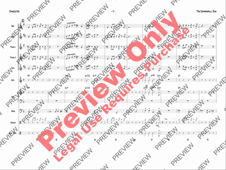 The Cannonball Run The Cannonball Run Jazz Ensemble scores gallery preview page 12