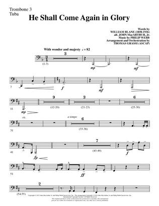 He Shall Come Again in Glory (arr. Thomas Grassi) - Trombone 3/Tuba