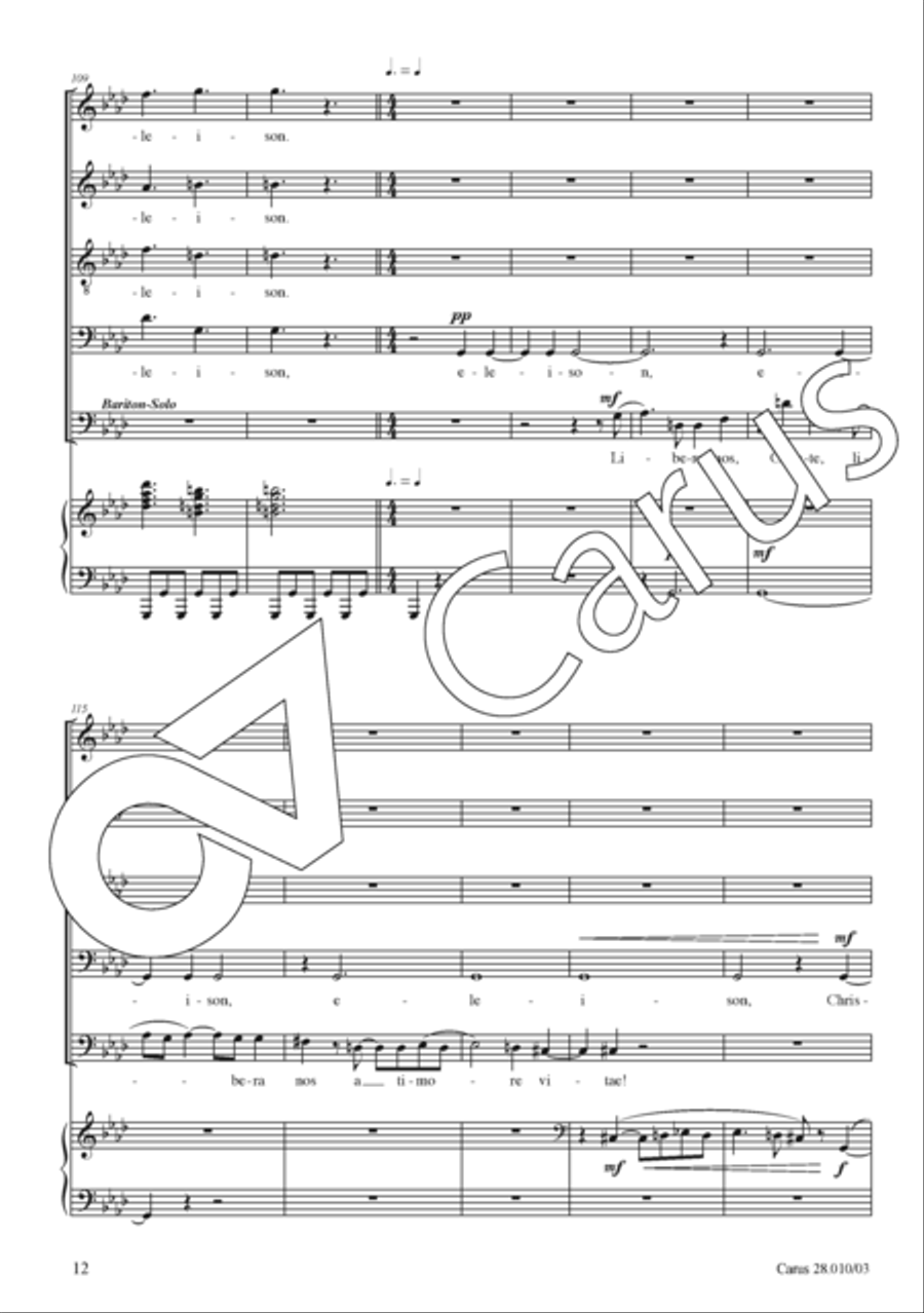 Missa ad maiorem Dei gloriam Divisi scores gallery preview page 13