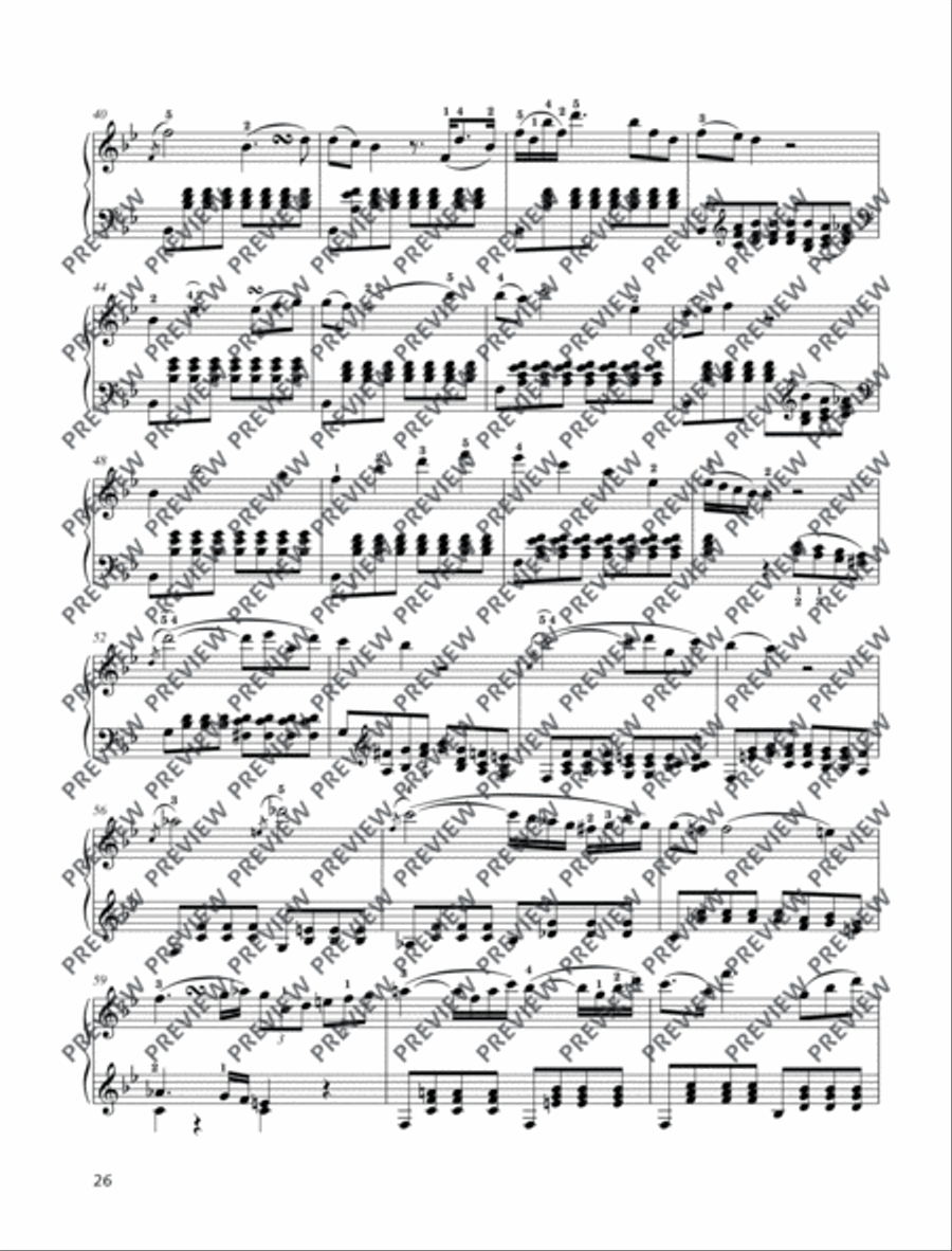 Klavierkonzert d-Moll KV 466 Piano Solo scores gallery preview page 4