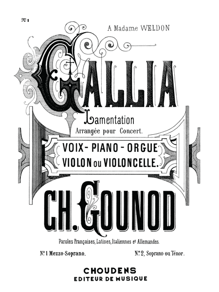 Gallia Arrangée pour Concert