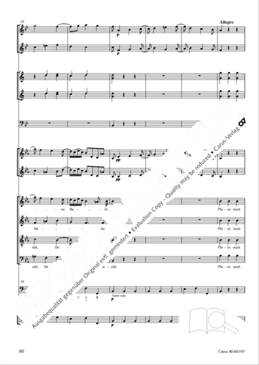 Grosse Orgelsolomesse in Es 4-Part scores gallery preview page 93
