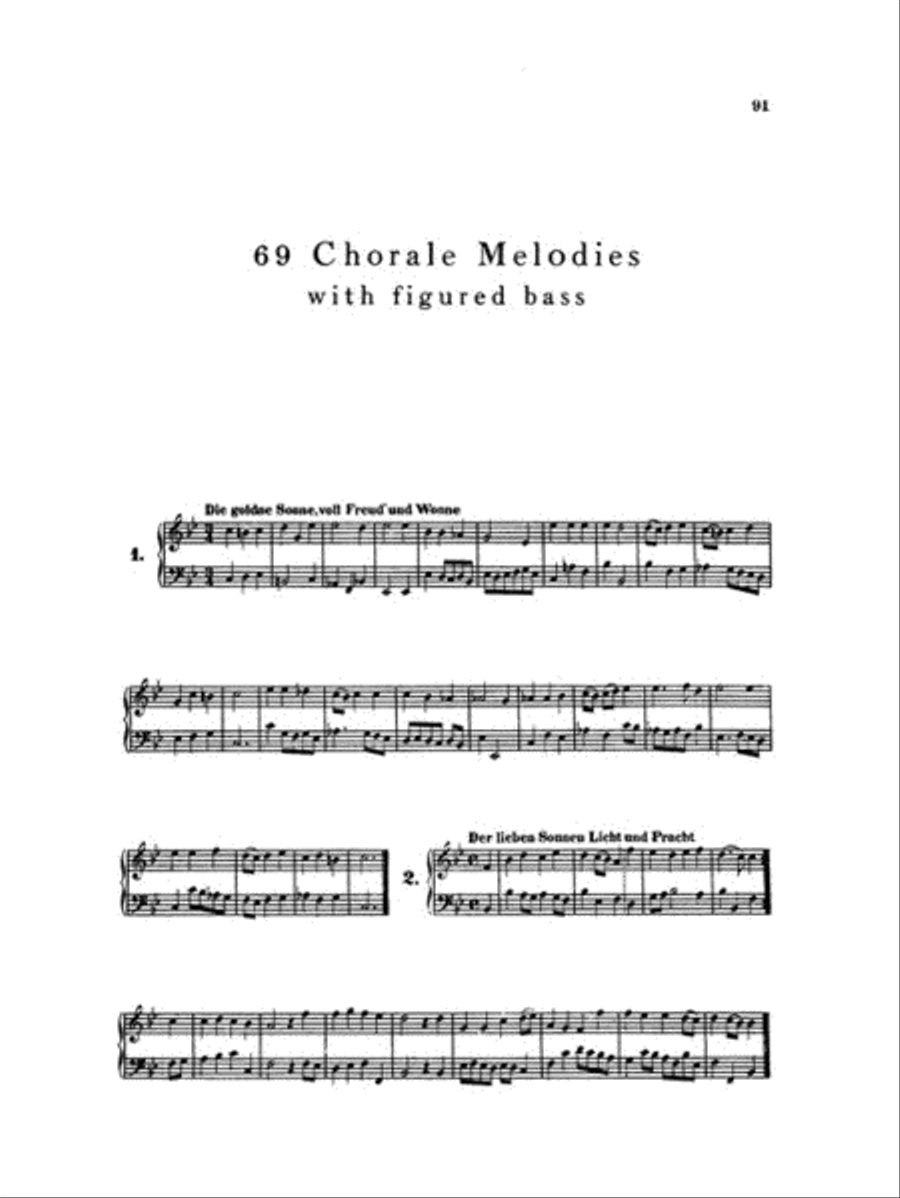 371 Harmonized Chorales and 69 Chorale Melodies with Figured Bass Piano Method scores gallery preview page 5