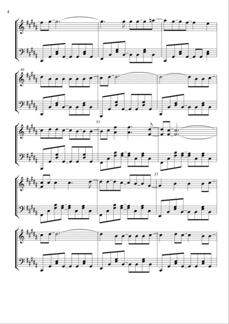 Dancing In The Dark Piano Solo scores gallery preview page 4