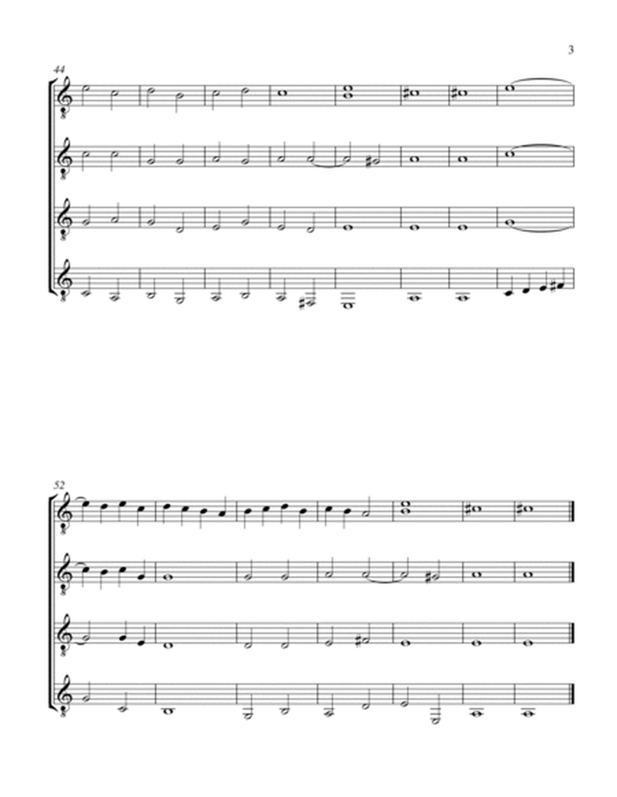 Pavana 1 (Guitar Quartet) - Score and Parts image number null