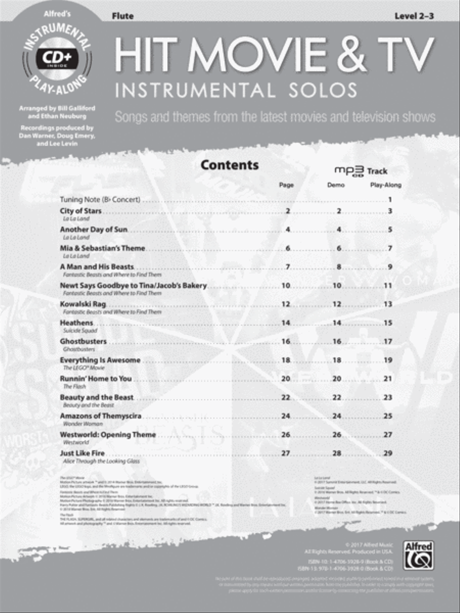 Hit Movie & TV Instrumental Solos Flute Solo scores gallery preview page 2