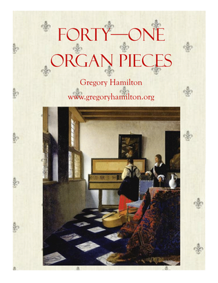 Book cover for Forty - One Organ Pieces