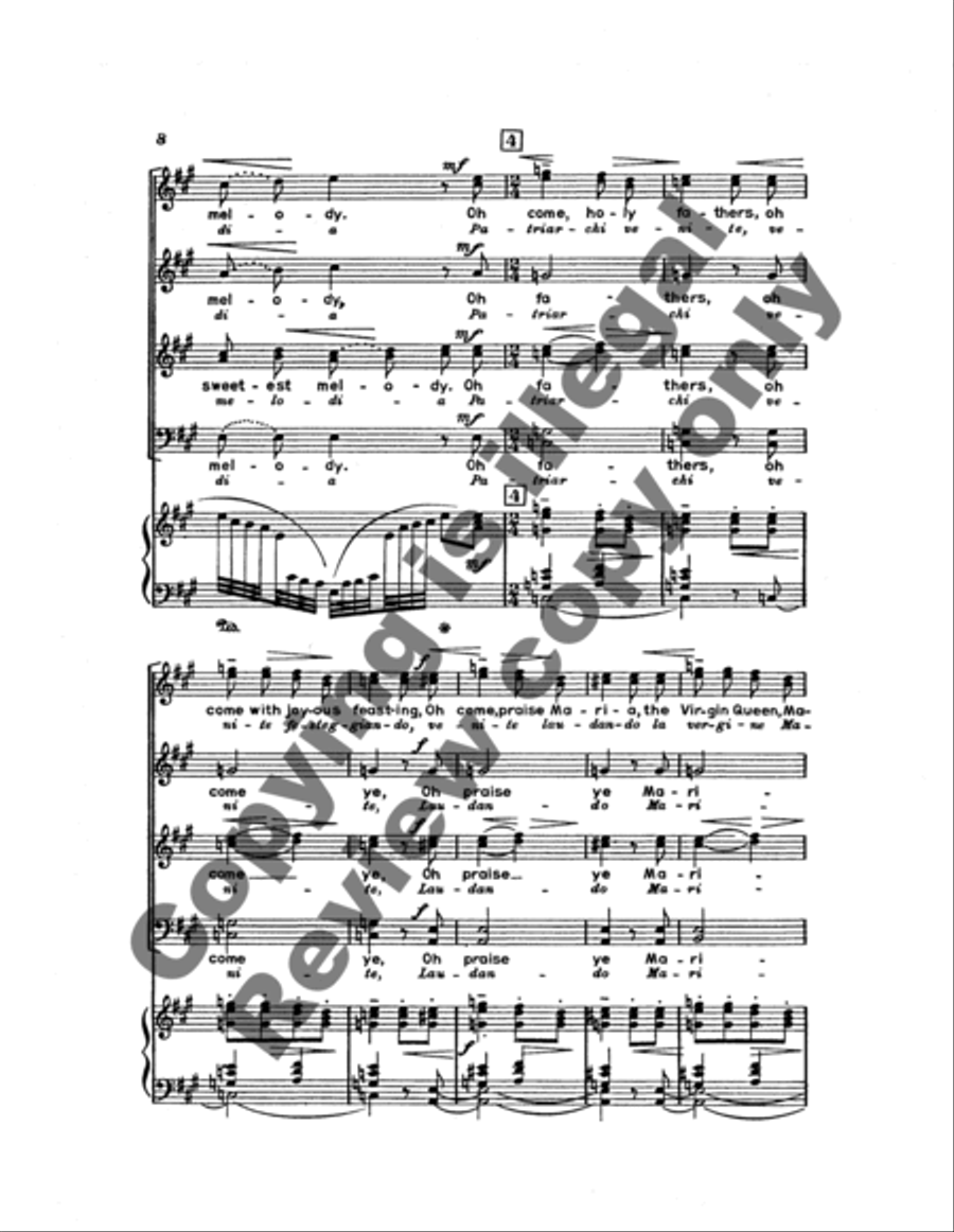 The Lo Messiah (Ecco il Messia) 4-Part scores gallery preview page 13