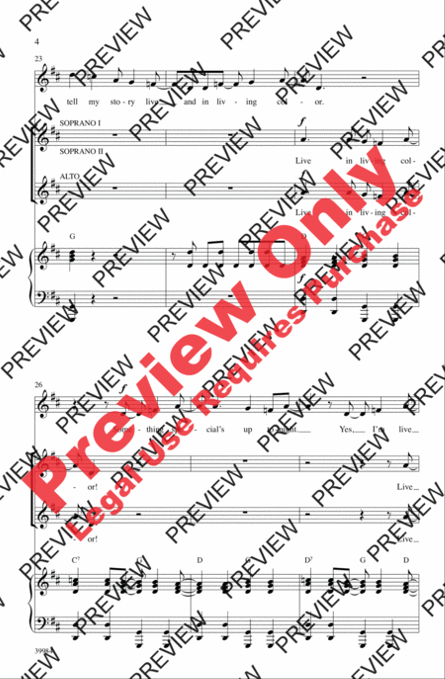 Live in Living Color Women's Choir scores gallery preview page 4