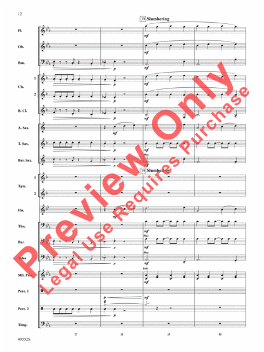 Dance of the Garden Gnomes Concert Band scores gallery preview page 13