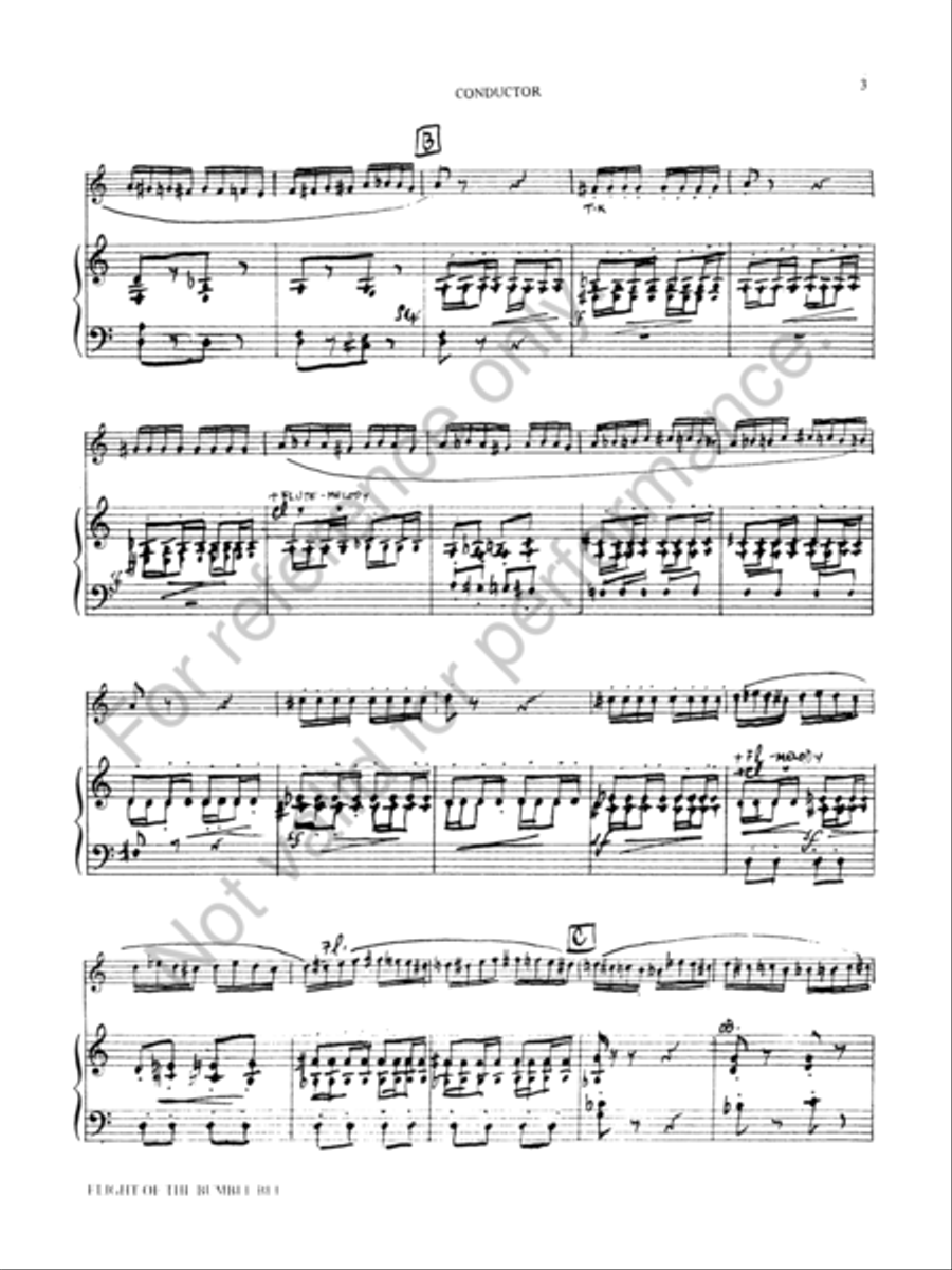 Flight of the Bumblebee Concert Band scores gallery preview page 4