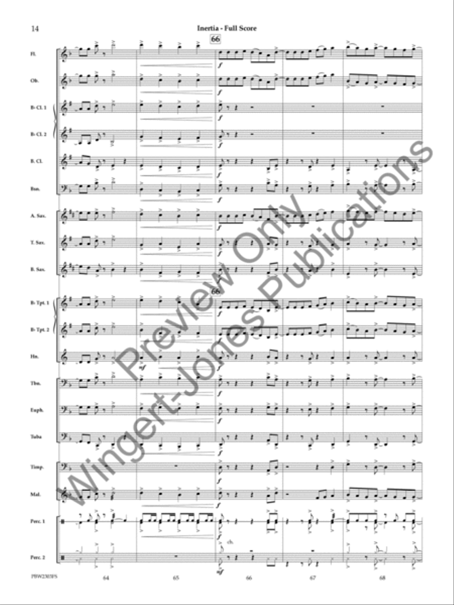 Inertia Concert Band scores gallery preview page 15