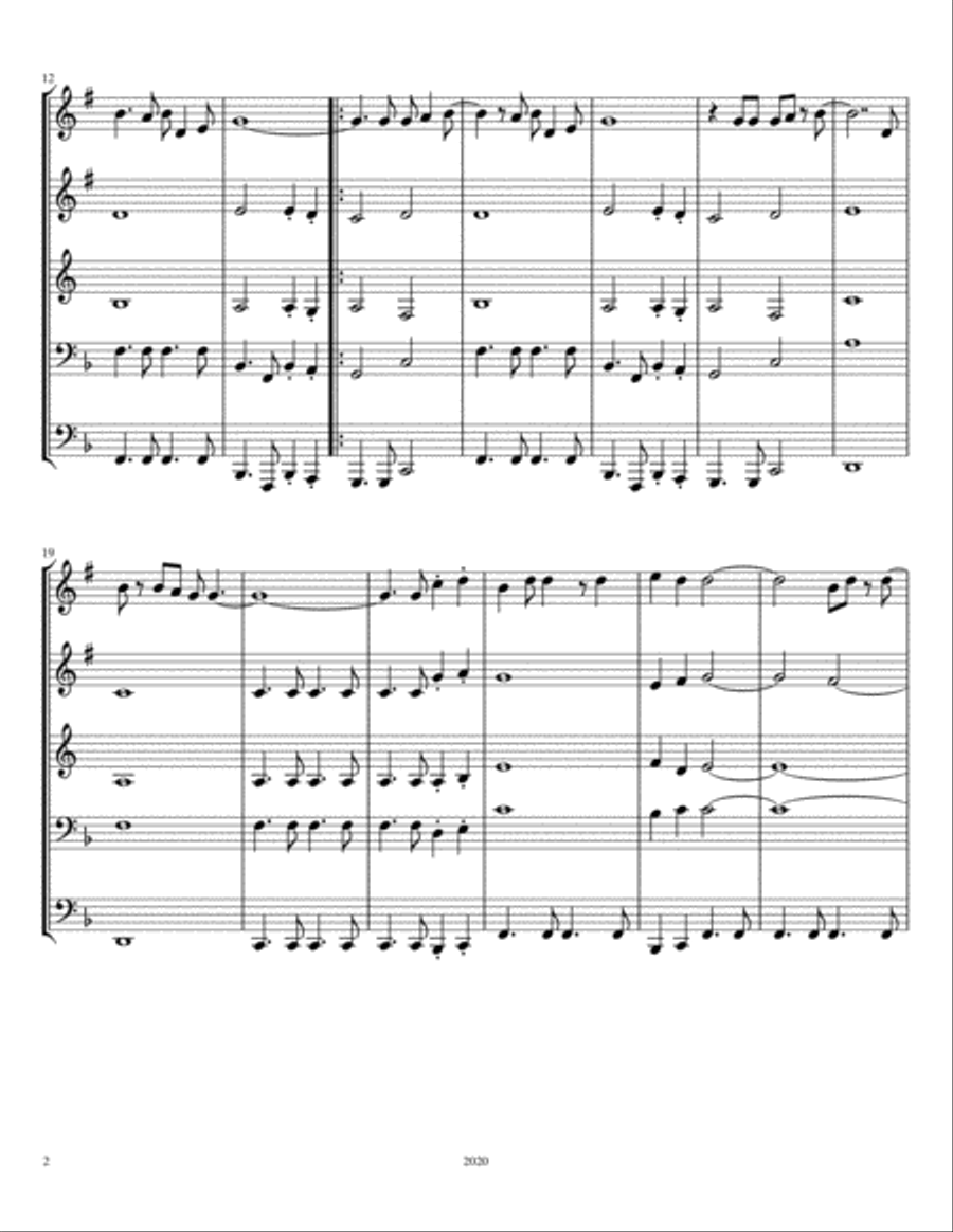 Galveston Brass Ensemble scores gallery preview page 2