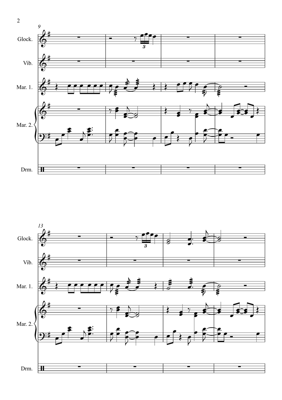 Shallow Shallow Percussion Ensemble scores gallery preview page 4