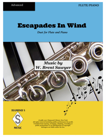 Escapades In Wind - Duet for Flute and Piano - Advanced Level image number null