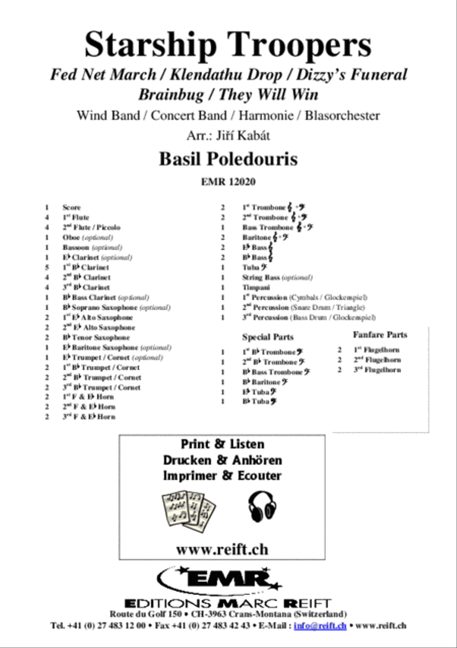 Starship Troopers Starship Troopers Concert Band scores gallery preview page 2