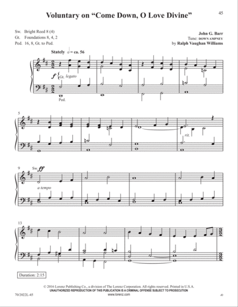 Easy Organ Library, Vol. 61 Organ Solo scores gallery preview page 18