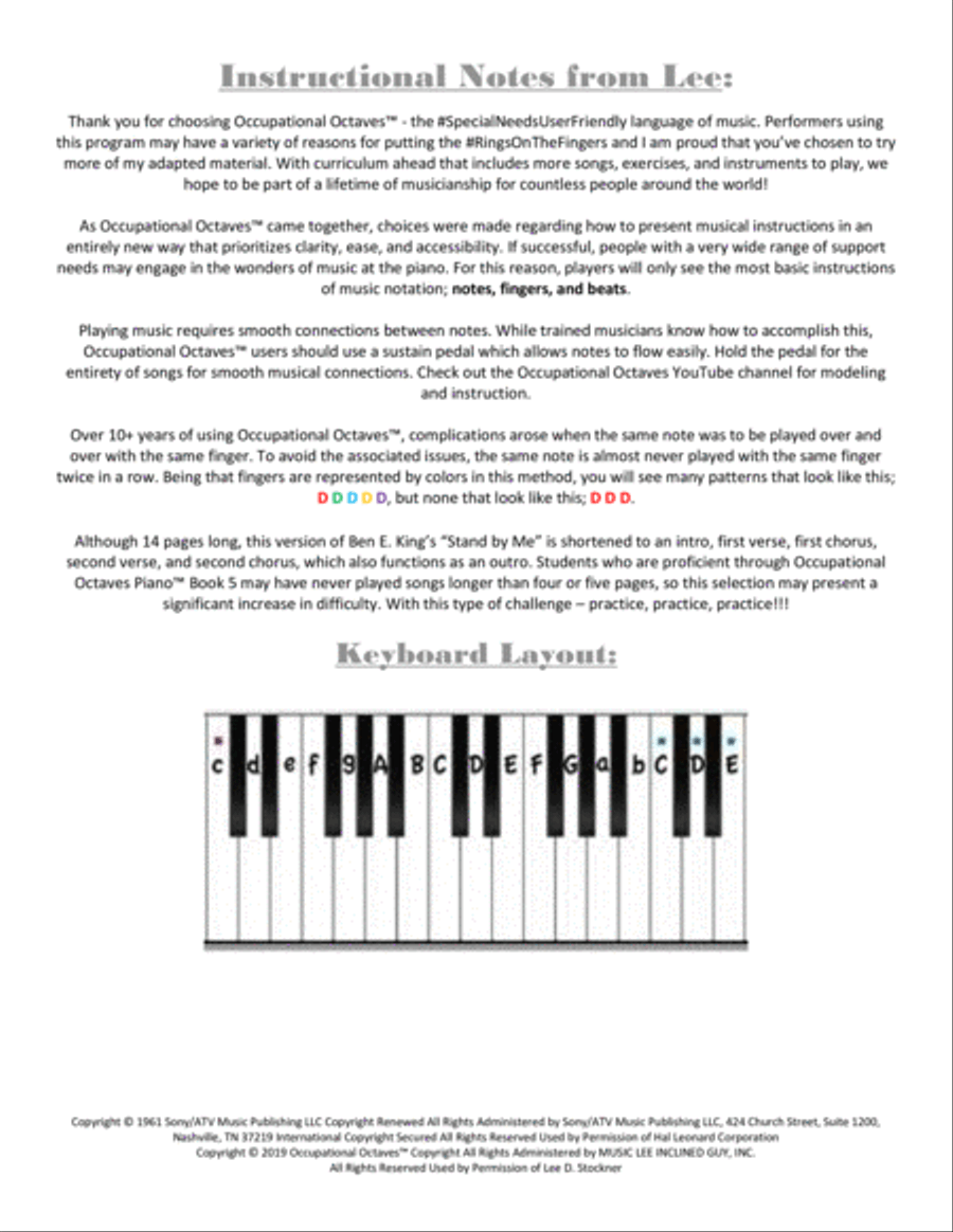 Lean On Me Piano Solo scores gallery preview page 2