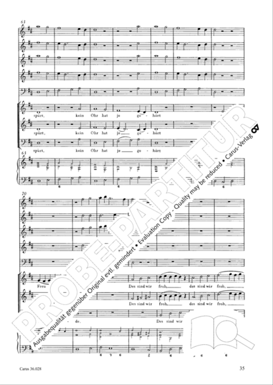 Wake, o wake and hear the voices 3-Part scores gallery preview page 35