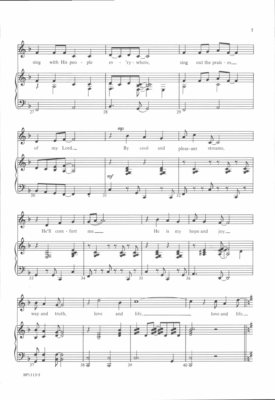 Gonna Sing to the Lord Gonna Sing to the Lord 2-Part scores gallery preview page 4