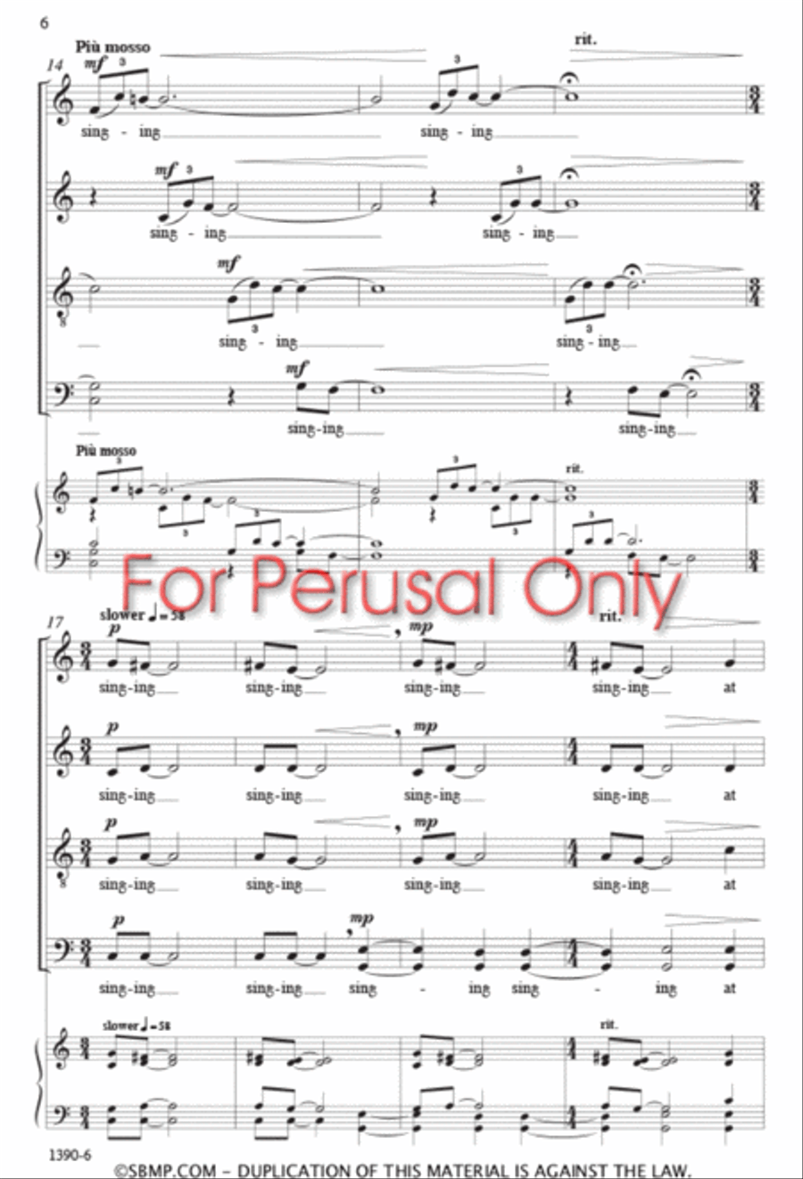 There Will Come Soft Rains - SATB divisi Octavo Divisi scores gallery preview page 5