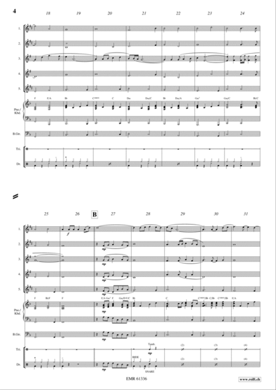 Carrickfergus Saxophone Quintet scores gallery preview page 4
